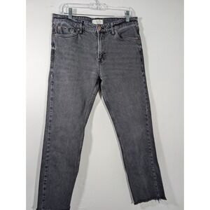 We The Free Skinny Jeans Size 30 High Rise Stretch Distressed Denim Faded Black